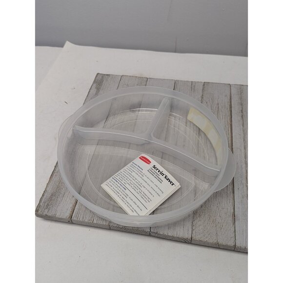 Rubbermaid #14 Servin Saver 556 B Divided Food Storage Container Blue EZ Lid - Picture 10 of 10